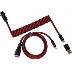 Кабель Keychron Premium Coiled Aviator 1.08m (CAB2_KEYCHRON) Red