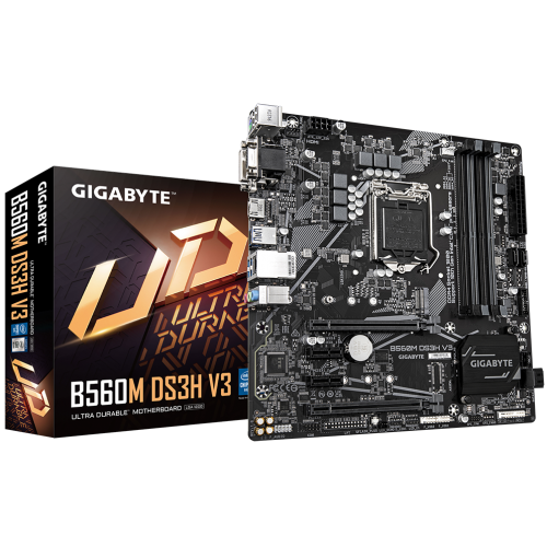 Купить Уценка материнская плата Gigabyte B560M DS3H V3 (s1200, Intel H470) (Следы использования, 696345) с проверкой совместимости: обзор, характеристики, цена в Киеве, Днепре, Одессе, Харькове, Украине | интернет-магазин TELEMART.UA фото