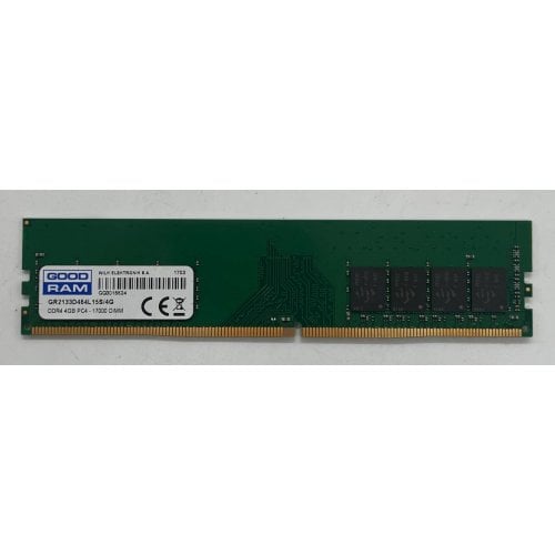 Купить Озу GoodRAM DDR4 4GB 2133MHz (GR2133D464L15S/4G) (Восстановлено продавцом, 696410) с проверкой совместимости: обзор, характеристики, цена в Киеве, Днепре, Одессе, Харькове, Украине | интернет-магазин TELEMART.UA фото