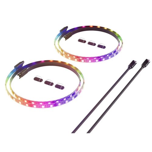 Купить Лента Hyte LS30 LED Strip RGB 2pcs 1m (ACC-HYTE-LS30-B-2) - цена в Харькове, Киеве, Днепре, Одессе
в интернет-магазине Telemart фото