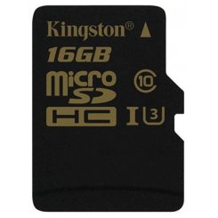 Карта пам'яті Kingston microSDHC 16GB Class 10 UHS-I U3 R90/W45MB/s (без адаптера) (SDCG/16GBSP)