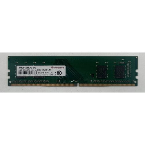 Купить Озу Transcend DDR4 8GB 2666Mhz JetRam (JM2666HLG-8G) (Восстановлено продавцом, 696708) с проверкой совместимости: обзор, характеристики, цена в Киеве, Днепре, Одессе, Харькове, Украине | интернет-магазин TELEMART.UA фото