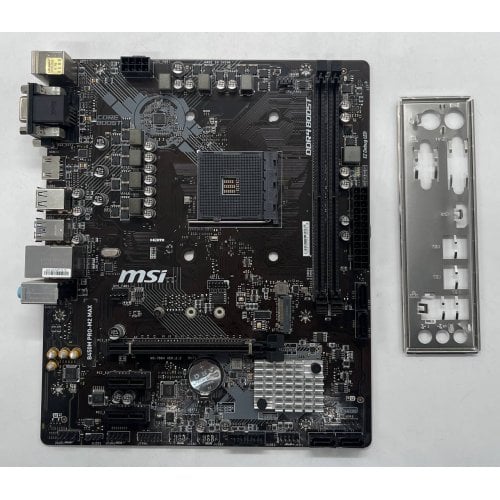 Материнська плата MSI B450M PRO-M2 MAX (sAM4, AMD B450) (Відновлено продавцем, 696792) купити з перевіркою сумісності: огляд, характеристики, ціна у Києві, Львові, Вінниці, Хмельницькому, Івано-Франківську, Україні | інтернет-магазин TELEMART.UA фото