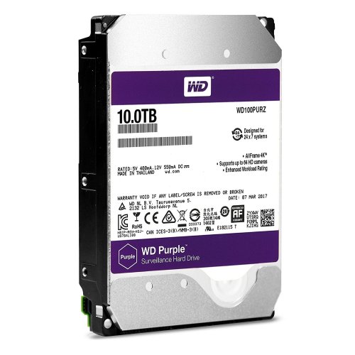 Фото Жесткий диск Western Digital Purple Surveillance 10TB 256MB 5400RPM 3.5'' (WD100PURZ)
