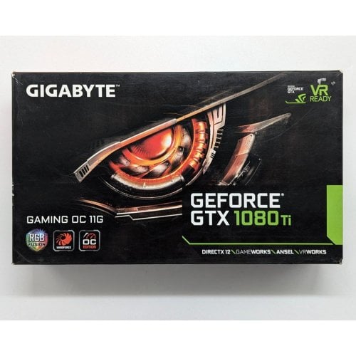 Купить Видеокарта Gigabyte GeForce GTX 1080 TI Gaming OC 11264MB (GV-N108TGAMING OC-11GD) (Восстановлено продавцом, 697259) с проверкой совместимости: обзор, характеристики, цена в Киеве, Днепре, Одессе, Харькове, Украине | интернет-магазин TELEMART.UA фото