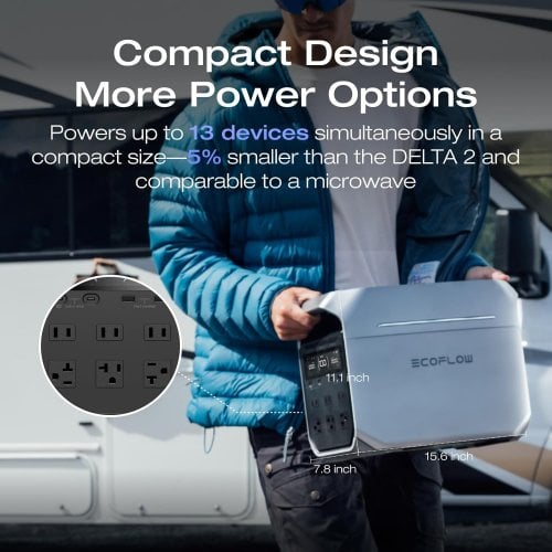 Купить Зарядная станция EcoFlow DELTA 3 Plus 1800W 1024Wh - цена в Харькове, Киеве, Днепре, Одессе
в интернет-магазине Telemart фото