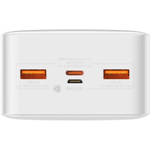 Купить Powerbank Baseus Bipow Digital Display 30000mAh 20W (PPBD050402) White - цена в Харькове, Киеве, Днепре, Одессе
в интернет-магазине Telemart фото