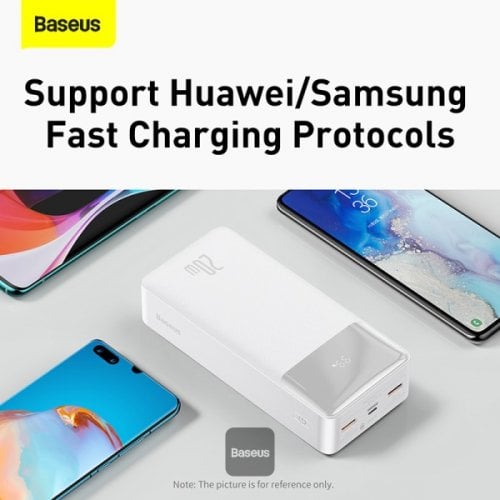 Купить Powerbank Baseus Bipow Digital Display 30000mAh 20W (PPBD050402) White - цена в Харькове, Киеве, Днепре, Одессе
в интернет-магазине Telemart фото