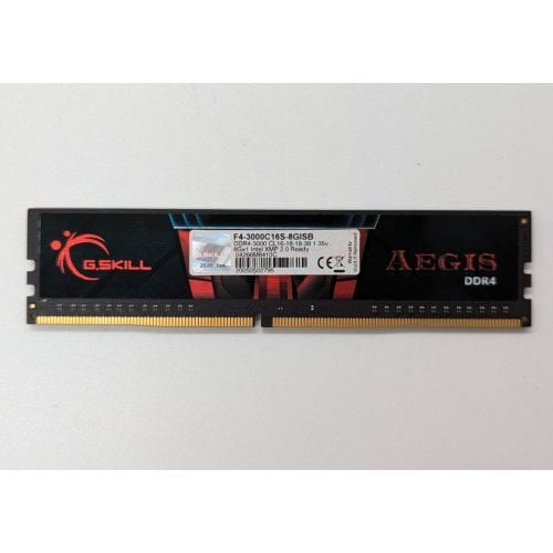 Купить Озу G.Skill DDR4 8GB 3000Mhz Aegis (F4-3000C16S-8GISB) (Восстановлено продавцом, 697643) с проверкой совместимости: обзор, характеристики, цена в Киеве, Днепре, Одессе, Харькове, Украине | интернет-магазин TELEMART.UA фото