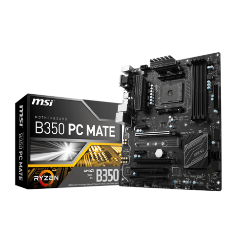 Материнська плата MSI B350 PC MATE (sAM4, AMD B350) (Відновлено продавцем, 697699) купити з перевіркою сумісності: огляд, характеристики, ціна у Києві, Львові, Вінниці, Хмельницькому, Івано-Франківську, Україні | інтернет-магазин TELEMART.UA фото