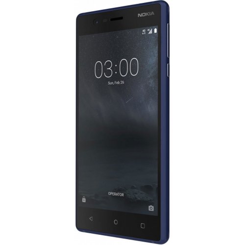 Купить Смартфон Nokia 3 Dual Sim Tempered Blue - цена в Харькове, Киеве, Днепре, Одессе
в интернет-магазине Telemart фото