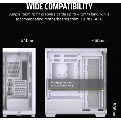 Купить Корпус Corsair 3500X Tempered Glass без БП (CC-9011277-WW) White с проверкой совместимости: обзор, характеристики, цена в Киеве, Днепре, Одессе, Харькове, Украине | интернет-магазин TELEMART.UA фото