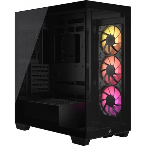 Купить Корпус Corsair 3500X ARGB Tempered Glass без БП (CC-9011278-WW) Black с проверкой совместимости: обзор, характеристики, цена в Киеве, Днепре, Одессе, Харькове, Украине | интернет-магазин TELEMART.UA фото