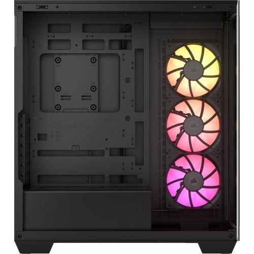 Корпус Corsair iCUE LINK 3500X RGB Tempered Glass без БЖ (CC-9011280-WW) Black купити з перевіркою сумісності: огляд, характеристики, ціна у Києві, Львові, Вінниці, Хмельницькому, Івано-Франківську, Україні | інтернет-магазин TELEMART.UA фото