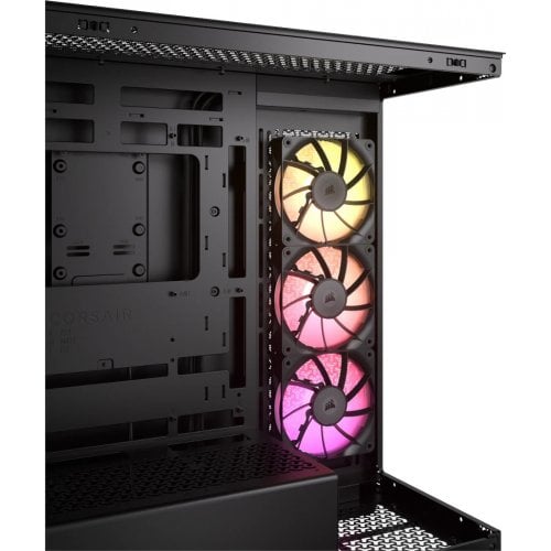 Корпус Corsair iCUE LINK 3500X RGB Tempered Glass без БЖ (CC-9011280-WW) Black купити з перевіркою сумісності: огляд, характеристики, ціна у Києві, Львові, Вінниці, Хмельницькому, Івано-Франківську, Україні | інтернет-магазин TELEMART.UA фото