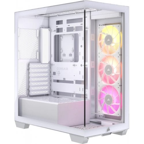 Корпус Corsair iCUE LINK 3500X RGB Tempered Glass без БЖ (CC-9011281-WW) White купити з перевіркою сумісності: огляд, характеристики, ціна у Києві, Львові, Вінниці, Хмельницькому, Івано-Франківську, Україні | інтернет-магазин TELEMART.UA фото