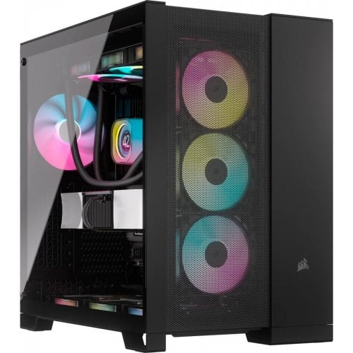 Корпус Corsair 6500D AIRFLOW Tempered Glass без БЖ (CC-9011259-WW) Black купити з перевіркою сумісності: огляд, характеристики, ціна у Києві, Львові, Вінниці, Хмельницькому, Івано-Франківську, Україні | інтернет-магазин TELEMART.UA фото