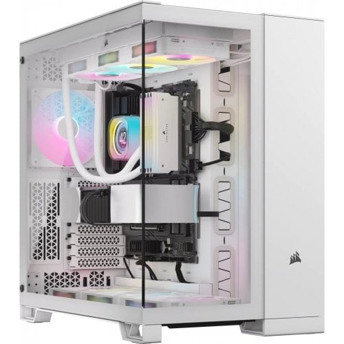 Корпус Corsair 6500X Tempered Glass без БЖ (CC-9011258-WW) White купити з перевіркою сумісності: огляд, характеристики, ціна у Києві, Львові, Вінниці, Хмельницькому, Івано-Франківську, Україні | інтернет-магазин TELEMART.UA фото