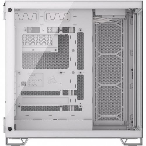 Корпус Corsair 6500X Tempered Glass без БЖ (CC-9011258-WW) White купити з перевіркою сумісності: огляд, характеристики, ціна у Києві, Львові, Вінниці, Хмельницькому, Івано-Франківську, Україні | інтернет-магазин TELEMART.UA фото