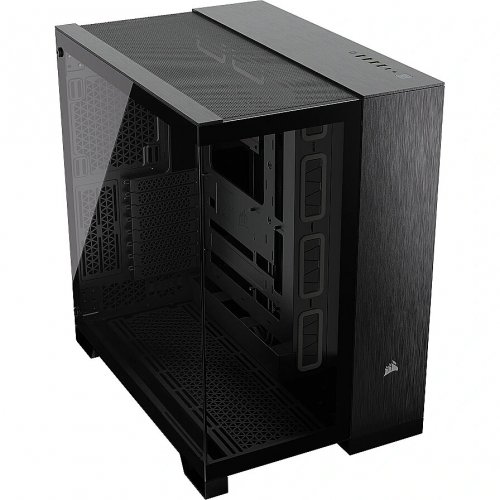 Корпус Corsair 6500X Tempered Glass без БЖ (CC-9011283-WW) Black/Obsidian Aluminum купити з перевіркою сумісності: огляд, характеристики, ціна у Києві, Львові, Вінниці, Хмельницькому, Івано-Франківську, Україні | інтернет-магазин TELEMART.UA фото