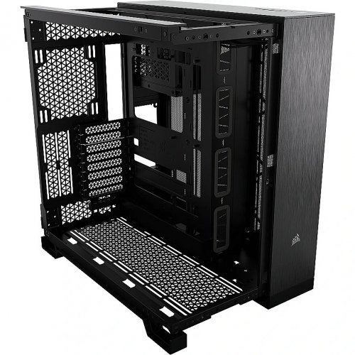 Корпус Corsair 6500X Tempered Glass без БЖ (CC-9011283-WW) Black/Obsidian Aluminum купити з перевіркою сумісності: огляд, характеристики, ціна у Києві, Львові, Вінниці, Хмельницькому, Івано-Франківську, Україні | інтернет-магазин TELEMART.UA фото