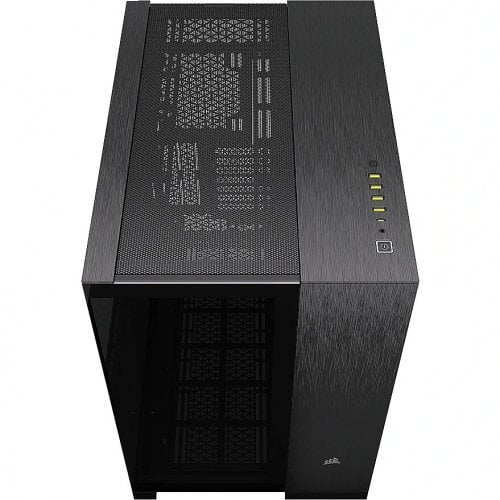 Корпус Corsair 6500X Tempered Glass без БЖ (CC-9011283-WW) Black/Obsidian Aluminum купити з перевіркою сумісності: огляд, характеристики, ціна у Києві, Львові, Вінниці, Хмельницькому, Івано-Франківську, Україні | інтернет-магазин TELEMART.UA фото