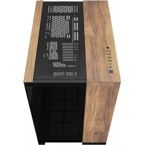 Корпус Corsair 6500X Tempered Glass без БЖ (CC-9011282-WW) Black/Walnut Wood купити з перевіркою сумісності: огляд, характеристики, ціна у Києві, Львові, Вінниці, Хмельницькому, Івано-Франківську, Україні | інтернет-магазин TELEMART.UA фото