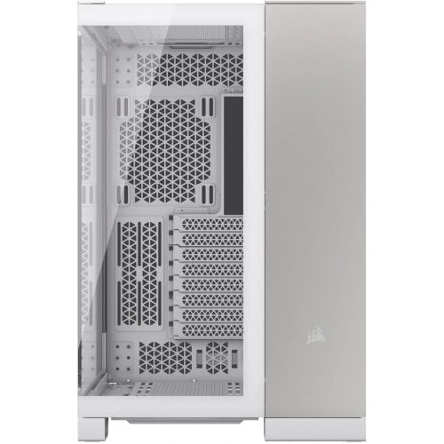 Корпус Corsair 6500X Tempered Glass без БЖ (CC-9011285-WW) White/Satin Gray Aluminum купити з перевіркою сумісності: огляд, характеристики, ціна у Києві, Львові, Вінниці, Хмельницькому, Івано-Франківську, Україні | інтернет-магазин TELEMART.UA фото