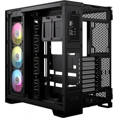 Корпус Corsair iCUE LINK 6500X RGB Tempered Glass без БЖ (CC-9011269-WW) Black купити з перевіркою сумісності: огляд, характеристики, ціна у Києві, Львові, Вінниці, Хмельницькому, Івано-Франківську, Україні | інтернет-магазин TELEMART.UA фото