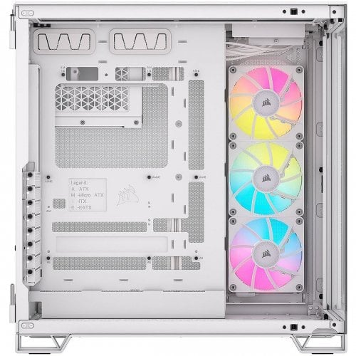 Корпус Corsair iCUE LINK 6500X RGB Tempered Glass без БЖ (CC-9011270-WW) White купити з перевіркою сумісності: огляд, характеристики, ціна у Києві, Львові, Вінниці, Хмельницькому, Івано-Франківську, Україні | інтернет-магазин TELEMART.UA фото