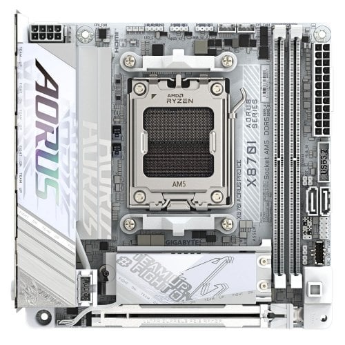 Материнська плата Gigabyte X870I AORUS PRO ICE (sAM5, AMD X870) купити з перевіркою сумісності: огляд, характеристики, ціна у Києві, Львові, Вінниці, Хмельницькому, Івано-Франківську, Україні | інтернет-магазин TELEMART.UA фото