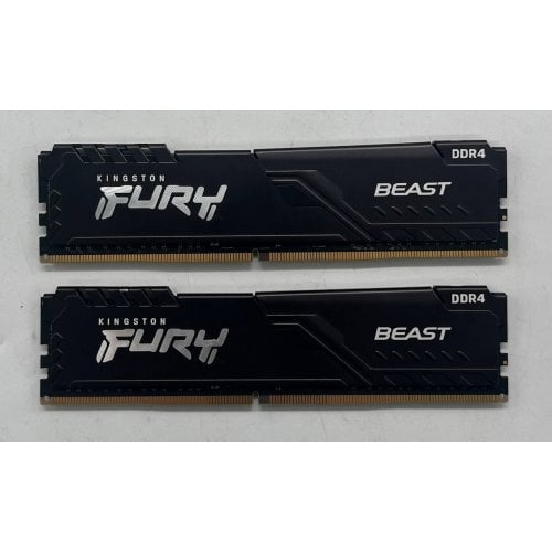 Купить Озу Kingston DDR4 16GB (2x8GB) 3600Mhz FURY Beast Black (KF436C17BBK2/16) (Восстановлено продавцом, 698216) с проверкой совместимости: обзор, характеристики, цена в Киеве, Днепре, Одессе, Харькове, Украине | интернет-магазин TELEMART.UA фото