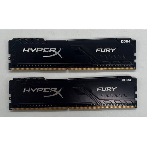 Купить Озу Kingston DDR4 16Gb (2x8GB) 2666Mhz HyperX FURY Black (HX426C15FBK2/16) (Восстановлено продавцом, 698224) с проверкой совместимости: обзор, характеристики, цена в Киеве, Днепре, Одессе, Харькове, Украине | интернет-магазин TELEMART.UA фото