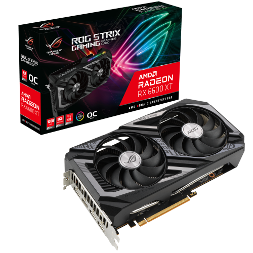 Відеокарта Asus ROG Radeon RX 6600 XT STRIX OC 8192MB (ROG-STRIX-RX6600XT-O8G-GAMING) (Відновлено продавцем, 698229) купити з перевіркою сумісності: огляд, характеристики, ціна у Києві, Львові, Вінниці, Хмельницькому, Івано-Франківську, Україні | інтернет-магазин TELEMART.UA фото