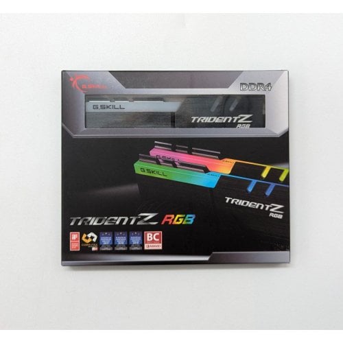 Купить Озу G.Skill DDR4 32GB (2x16GB) 3200Mhz Trident Z RGB (F4-3200C16D-32GTZR) (Восстановлено продавцом, 698251) с проверкой совместимости: обзор, характеристики, цена в Киеве, Днепре, Одессе, Харькове, Украине | интернет-магазин TELEMART.UA фото