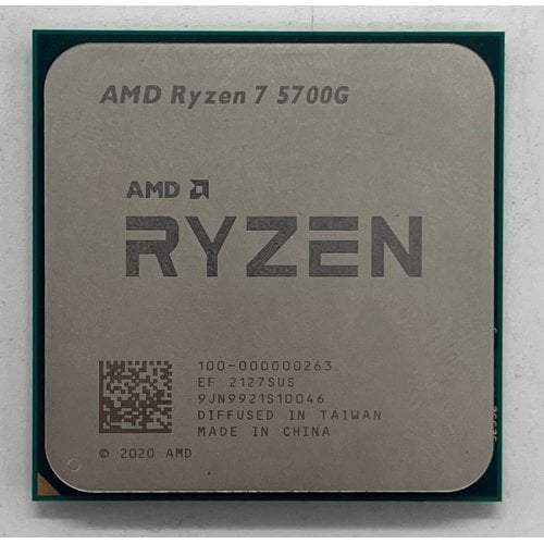 Купить Процессор AMD Ryzen 7 5700G 3.8(4.6)GHz 16MB sAM4 Tray (100-000000263) (Восстановлено продавцом, 698254) с проверкой совместимости: обзор, характеристики, цена в Киеве, Днепре, Одессе, Харькове, Украине | интернет-магазин TELEMART.UA фото