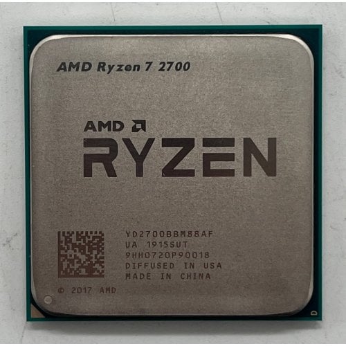 Процесор AMD Ryzen 7 2700 3.2(4.1)GHz 16MB sAM4 Tray (YD2700BBM88AF) (Відновлено продавцем, 698258) купити з перевіркою сумісності: огляд, характеристики, ціна у Києві, Львові, Вінниці, Хмельницькому, Івано-Франківську, Україні | інтернет-магазин TELEMART.UA фото