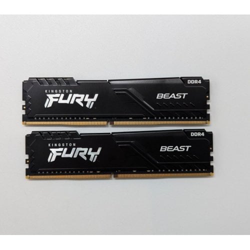 Купить Озу Kingston DDR4 64GB (2x32GB) 3600Mhz FURY Beast Black (KF436C18BBK2/64) (Восстановлено продавцом, 698264) с проверкой совместимости: обзор, характеристики, цена в Киеве, Днепре, Одессе, Харькове, Украине | интернет-магазин TELEMART.UA фото