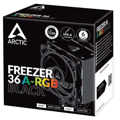 Купить Уценка кулер Arctic Freezer 36 A-RGB (ACFRE00124A) Black (Вітринний зразок, 698279) с проверкой совместимости: обзор, характеристики, цена в Киеве, Днепре, Одессе, Харькове, Украине | интернет-магазин TELEMART.UA фото