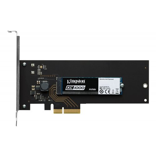 Продати SSD-диск Kingston KC1000 MLC 240GB M.2 (2280 PCI-E) NVMe x4 + HHHL Adapter (SKC1000H/240G) за Trade-In у інтернет-магазині Телемарт - Київ, Дніпро, Україна фото