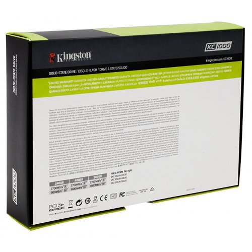 Продати SSD-диск Kingston KC1000 MLC 240GB M.2 (2280 PCI-E) NVMe x4 + HHHL Adapter (SKC1000H/240G) за Trade-In у інтернет-магазині Телемарт - Київ, Дніпро, Україна фото