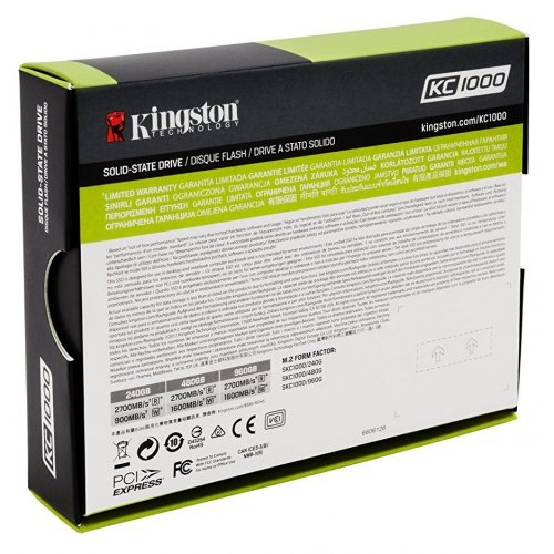 Продати SSD-диск Kingston KC1000 MLC 240GB M.2 (2280 PCI-E) NVMe x4 (SKC1000/240G) за Trade-In у інтернет-магазині Телемарт - Київ, Дніпро, Україна фото