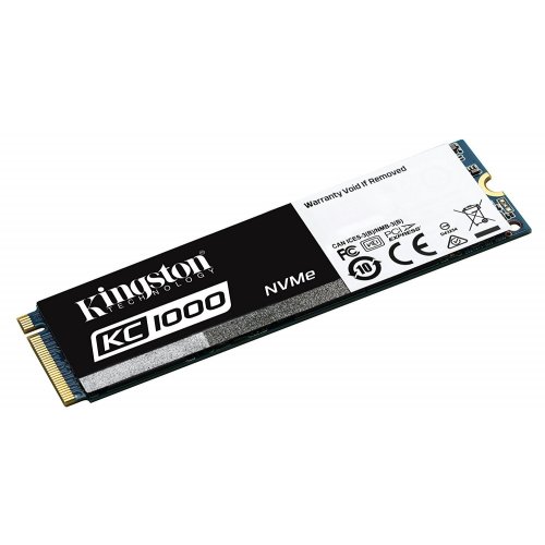 Продати SSD-диск Kingston KC1000  MLC 480GB M.2 (2280 PCI-E) NVMe x4 (SKC1000/480G) за Trade-In у інтернет-магазині Телемарт - Київ, Дніпро, Україна фото