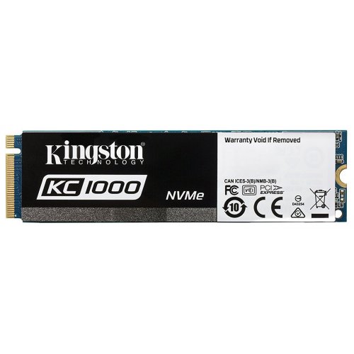 Продати SSD-диск Kingston KC1000  MLC 480GB M.2 (2280 PCI-E) NVMe x4 (SKC1000/480G) за Trade-In у інтернет-магазині Телемарт - Київ, Дніпро, Україна фото