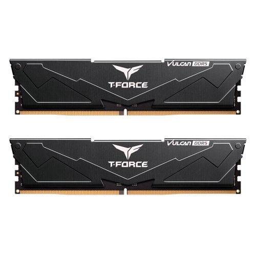 ОЗП Team DDR5 32GB (2x16GB) 6000MHz T-Force Vulcan Black (FLBD532G6000HC38GDC01) купити з перевіркою сумісності: огляд, характеристики, ціна у Києві, Львові, Вінниці, Хмельницькому, Івано-Франківську, Україні | інтернет-магазин TELEMART.UA фото