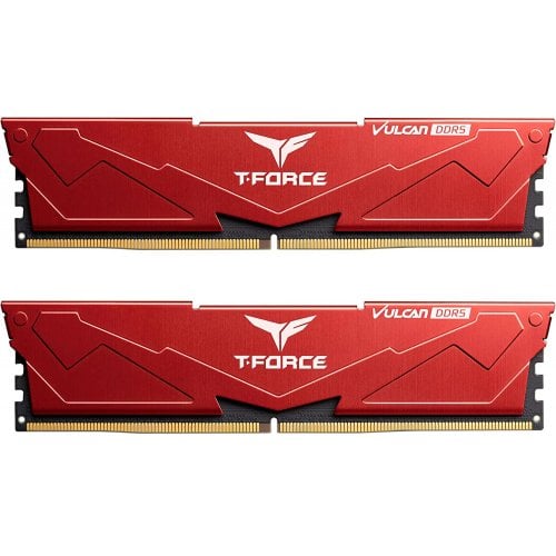 ОЗП Team DDR5 32GB (2x16GB) 6000MHz T-Force Vulcan Red (FLRD532G6000HC38GDC01) купити з перевіркою сумісності: огляд, характеристики, ціна у Києві, Львові, Вінниці, Хмельницькому, Івано-Франківську, Україні | інтернет-магазин TELEMART.UA фото