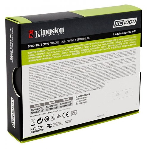 Продати SSD-диск Kingston KC1000 MLC 960GB M.2 (2280 PCI-E) NVMe x4 (SKC1000/960G) за Trade-In у інтернет-магазині Телемарт - Київ, Дніпро, Україна фото