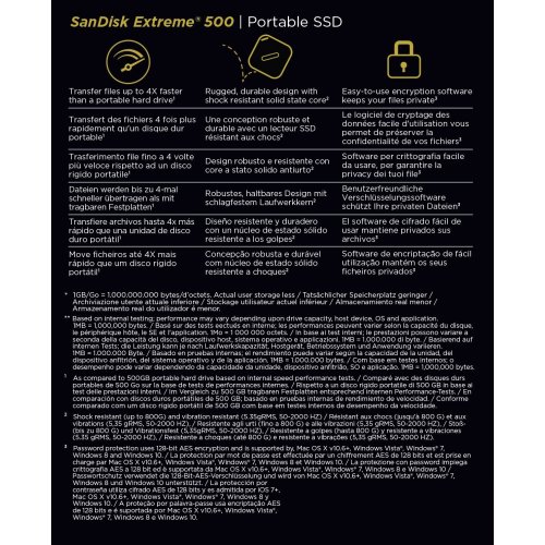 Продати SSD-диск SanDisk Extreme 500 Portable 250GB USB 3.0 (SDSSDEXT-250G-G25) за Trade-In у інтернет-магазині Телемарт - Київ, Дніпро, Україна фото