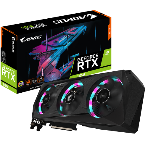 Купить Видеокарта Gigabyte AORUS GeForce RTX 3050 ELITE (GV-N3050AORUS E-8GD) (Восстановлено продавцом, 698719) с проверкой совместимости: обзор, характеристики, цена в Киеве, Днепре, Одессе, Харькове, Украине | интернет-магазин TELEMART.UA фото