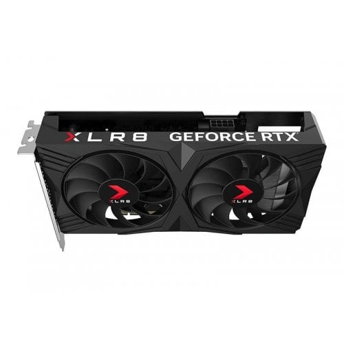 Купить Видеокарта PNY GeForce RTX 4060 XLR8 Gaming VERTO Dual Fan OC 8192MB (VCG40608DFXPB1-O) с проверкой совместимости: обзор, характеристики, цена в Киеве, Днепре, Одессе, Харькове, Украине | интернет-магазин TELEMART.UA фото